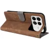 Phonesta Vintage Skin Book Wallet Klapphülle für Xiaomi Poco F8 Pro - Braun 5