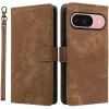 Phonesta Vintage Skin Book Wallet Klapphülle für Google Pixel 10 / 10 Pro - Braun