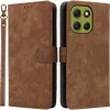 Phonesta Vintage Skin Book Wallet Klapphülle für Motorola Moto G86 - Braun