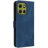 Phonesta Vintage Skin Book Wallet Klapphülle für Motorola Moto G86 Power - Blau 8