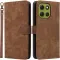 Phonesta Vintage Skin Book Wallet Klapphülle für Motorola Moto G86 Power - Braun