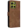 Phonesta Vintage Skin Book Wallet Klapphülle für Motorola Moto G86 Power - Braun 8