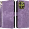 Phonesta Vintage Skin Book Wallet Klapphülle für Motorola Moto G86 Power - Lila