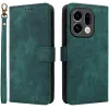 Phonesta Vintage Skin Book Wallet Klapphülle für Oppo Find X9 - Grün 0