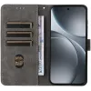Phonesta Vintage Skin Book Wallet Klapphülle für Oppo Find X9 - Lila 1