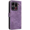 Phonesta Vintage Skin Book Wallet Klapphülle für Oppo Find X9 Pro - Lila 7