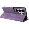 Phonesta Vintage Skin Book Wallet Klapphülle für Samsung Galaxy S26 Ultra - Lila 3