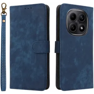 Phonesta Vintage Skin Book Wallet Klapphülle für Xiaomi Redmi Note 15 4G/5G / Xiaomi Poco M8 - Blau