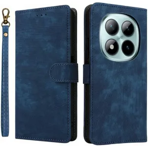 Phonesta Vintage Skin Book Wallet Klapphülle für Xiaomi Redmi Note 15 Pro 4G - Blau