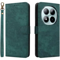 Phonesta Vintage Skin Book Wallet Klapphülle für Xiaomi Redmi Note 15 Pro 5G - Grün