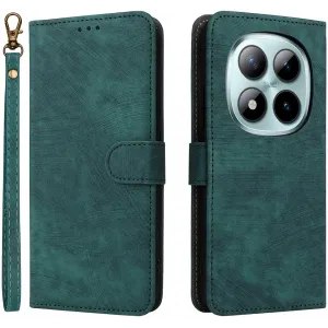 Phonesta Vintage Skin Book Wallet Klapphülle für Xiaomi Redmi Note 15 Pro Plus / Xiaomi Poco M8 Pro - Grün