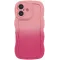 Phonesta Wavy Gradient Silikon Back Cover Hülle für Apple iPhone 16 Plus - Rosa