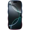 Phonesta Wavy Gradient Silikon Back Cover Hülle für Apple iPhone 16 Pro - Dunkelblau/Dunkelviolett 3
