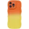 Phonesta Wavy Gradient Silikon Back Cover Hülle für Apple iPhone 16 Pro Max - Orange/Gelb