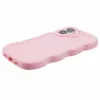 Phonesta Wavy Silikon Back Cover Hülle für Apple iPhone 16 - Rosa 5