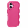 Phonesta Wavy Silikon Back Cover Hülle für Apple iPhone 16 Plus - Hot Pink 2