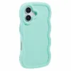 Phonesta Wavy Silikon Back Cover Hülle für Apple iPhone 16 Plus - Minzgrün 2
