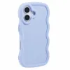 Phonesta Wavy Silikon Back Cover Hülle für Apple iPhone 16 Plus - Lila 2