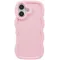 Phonesta Wavy Silikon Back Cover Hülle für Apple iPhone 16 Plus - Rosa