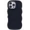 Phonesta Wavy Silikon Back Cover Hülle für Apple iPhone 16 Pro - Schwarz