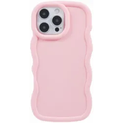 Phonesta Wavy Silikon Back Cover Hülle für Apple iPhone 16 Pro Max - Rosa