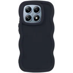 Phonesta Wavy Silikon Back Cover Hülle für Xiaomi 14T - Schwarz