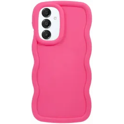 Phonesta Wavy Silikon Back Cover Hülle für Samsung Galaxy A16 - Hot Pink