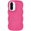 Phonesta Wavy Silikon Back Cover Hülle für Samsung Galaxy A36/A56 - Hot Pink