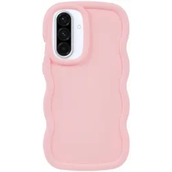 Phonesta Wavy Silikon Back Cover Hülle für Samsung Galaxy A36/A56 - Rosa