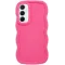 Phonesta Wavy Silikon Back Cover Hülle für Samsung Galaxy S24 FE - Hot Pink