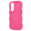 Phonesta Wavy Silikon Back Cover Hülle für Samsung Galaxy S25/S24 - Hot Pink 3