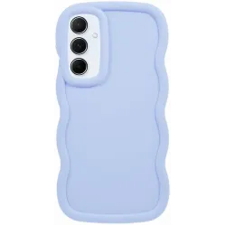 Phonesta Wavy Silikon Back Cover Hülle für Samsung Galaxy S25/S24 - Lila
