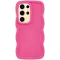 Phonesta Wavy Silikon Back Cover Hülle für Samsung Galaxy S25 Ultra - Hot Pink