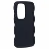 Phonesta Wavy Silikon Back Cover Hülle für Samsung Galaxy S25 Ultra - Schwarz 3