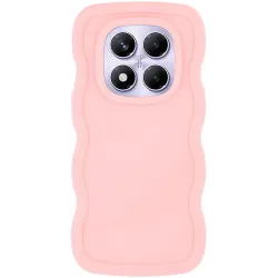 Phonesta Wavy Silikon Back Cover Hülle für Xiaomi Redmi Note 14 Pro 4G - Rosa