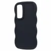 Phonesta Wavy Silikon Back Cover Hülle für Samsung Galaxy A35 - Schwarz 3