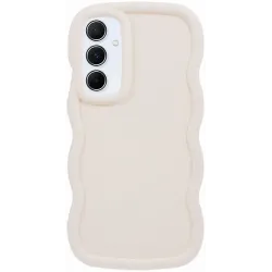 Phonesta Wavy Silikon Back Cover Hülle für Samsung Galaxy A55 - Beige
