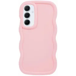 Phonesta Wavy Silikon Back Cover Hülle für Samsung Galaxy A55 - Rosa