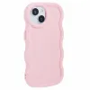 Phonesta Wavy Silikon Back Cover Hülle für Apple iPhone 15 - Rosa 3