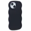 Phonesta Wavy Silikon Back Cover Hülle für Apple iPhone 15 - Schwarz 3