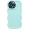 Phonesta Wavy Silikon Back Cover Hülle für Apple iPhone 15 Pro - Minzgrün