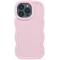 Phonesta Wavy Silikon Back Cover Hülle für Apple iPhone 15 Pro - Rosa