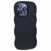 Phonesta Wavy Silikon Back Cover Hülle für Apple iPhone 15 Pro - Schwarz 3