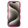 Phonesta Wavy Silikon Back Cover Hülle für Apple iPhone 15 Pro Max - Hot Pink 2