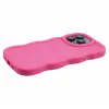 Phonesta Wavy Silikon Back Cover Hülle für Apple iPhone 15 Pro Max - Hot Pink 5