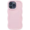 Phonesta Wavy Silikon Back Cover Hülle für Apple iPhone 15 Pro Max - Rosa