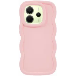 Phonesta Wavy Silikon Back Cover Hülle für Xiaomi Redmi Note 14 4G - Rosa