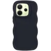 Phonesta Wavy Silikon Back Cover Hülle für Xiaomi Redmi Note 14 4G - Schwarz