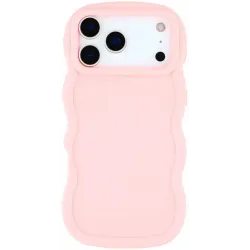 Phonesta Wavy Silikon Back Cover Hülle für Apple iPhone 17 Pro - Rosa