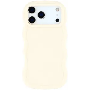 Phonesta Wavy Silikon Back Cover Hülle für Apple iPhone 17 Pro Max - Beige